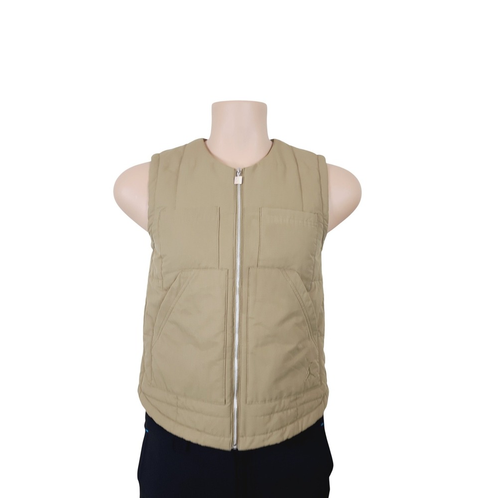 Jordan two front pockets, loose fit, Zip-Up, Casual Vest Men's, Size XS Tan